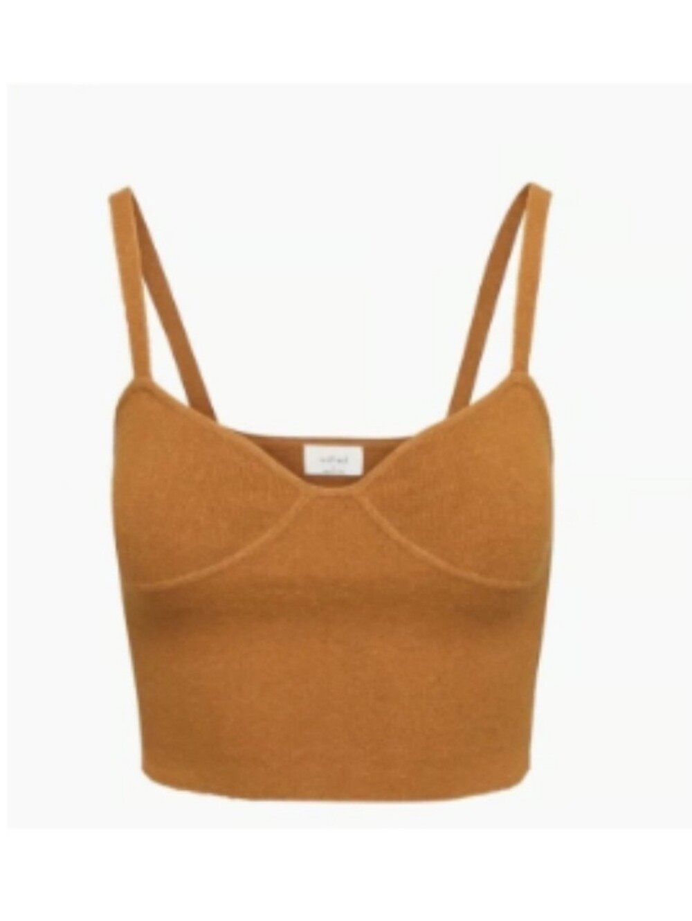 Aritzia Wilfred Sicily Bustier sweater tank top Rich Chestnut Camel Size XS